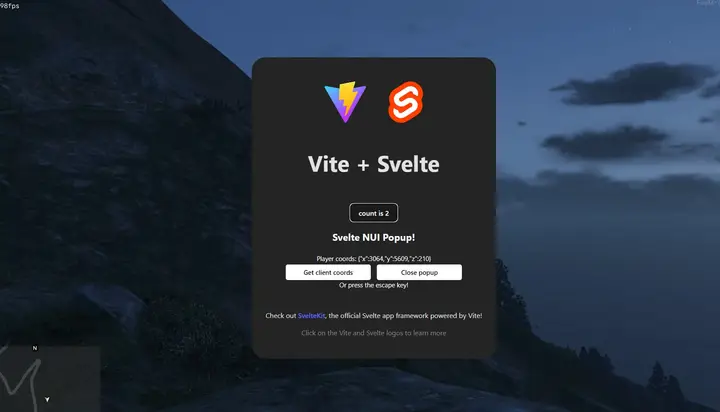 Preview of Svelte 5 Template