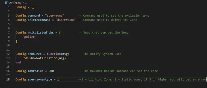 Preview of [Free]VSG Exclusion Zone