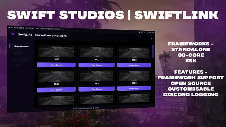 Preview of [FREE] [QB/ESX/STANDALONE] SwiftLink - Advanced Traffic Enforcement & Surveillance Network
