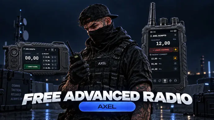 Preview of [FREE] Advanced Radio | 6 Animations & Realistic Sounds [ESX/QB/QBOX]