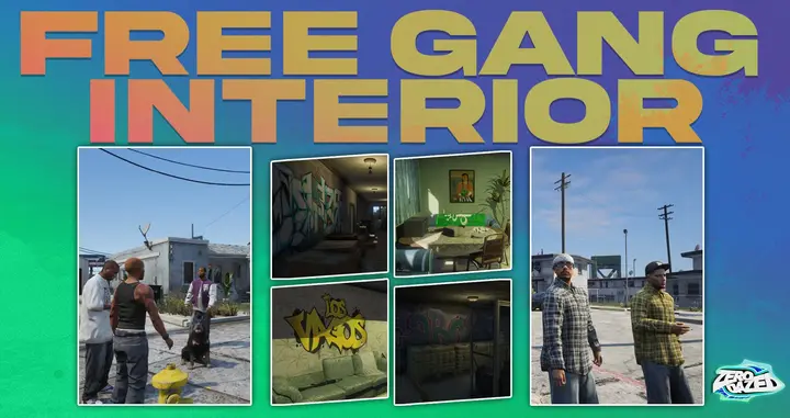Preview of [FREE] [MLO] Three Gang War MLO Bundle: Grove, Ballas, Vagos I ZeroDazed