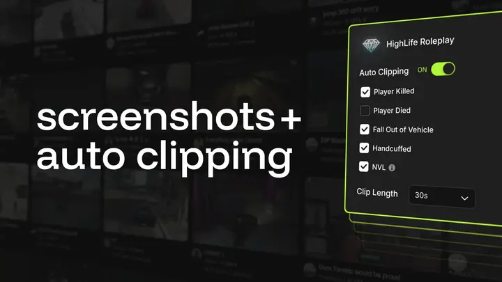 Preview of [FREE] Medal: Lagless Screenshots & Event Auto-Clipping