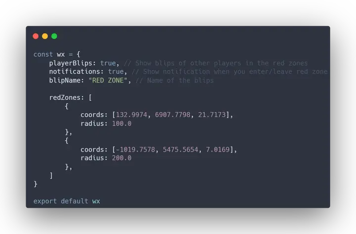 Preview of [FREE] [OX] WX RedZone - Simple Red Zone Script