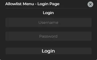 Preview of [FREE] Esca-AllowList UI script