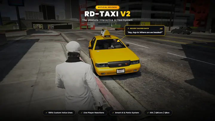 Preview of [FREE] RD Taxi V2.0 - Taxi Driver With an Actual Personality