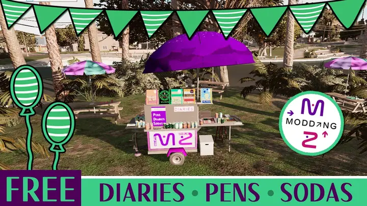 Preview of [FREE][PROPS] Diaries - Pens - Sodas