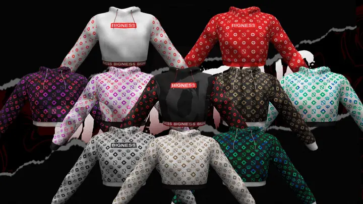 Preview of Cropped Hoodie [FREE]