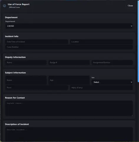 Preview of [RELEASE] AD_IncidentReportv2 — Advanced Use of Force Report System (NUI + Discord Integration)
