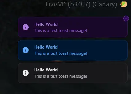 Preview of [Release] [FREE] Toasts Notifications | Stacked Notifications with options