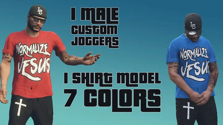 Preview of Normalize Jesus Male Clothing Package [FREE]