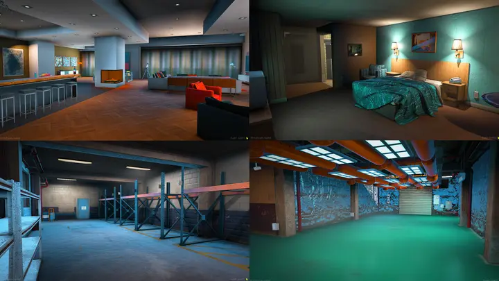 Preview of [FREE] [PROPS] GTA:O Vanilla Shells for housing scripts