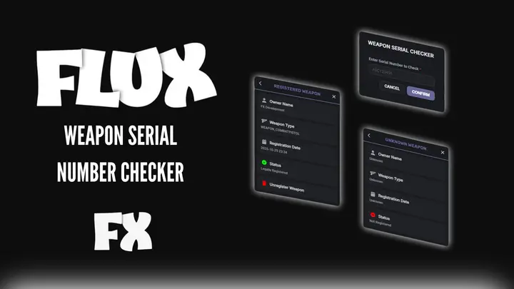 Preview of [ESX] Weapon Serial Number Checker (FREE)