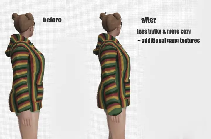 Preview of [FREE] Better MP Female hoodie + unisex gang textures