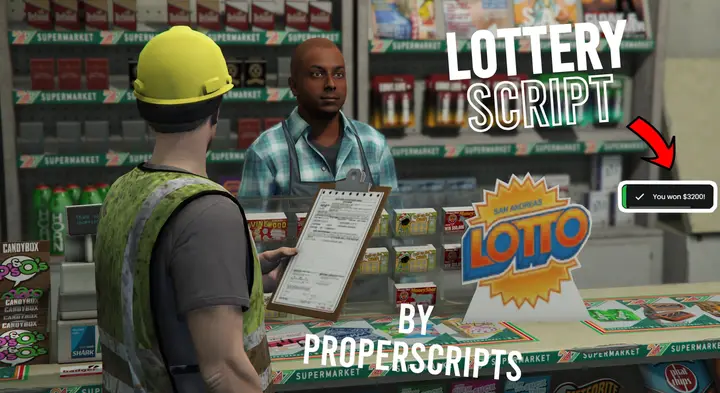 Preview of [FREE] [QBCORE] Lottery