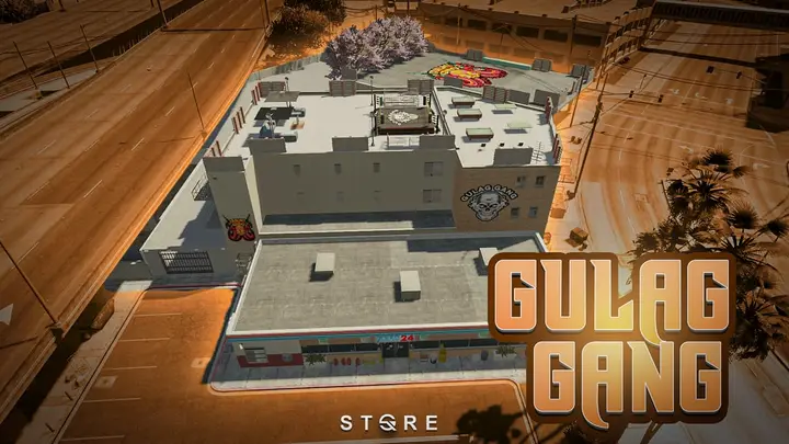 Preview of [FREE] [MAP] Gulag Gang Map Hood FiveM GTA 5 RP With Interior Strawberry