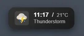 Preview of Current Weather & Temperature 1.3