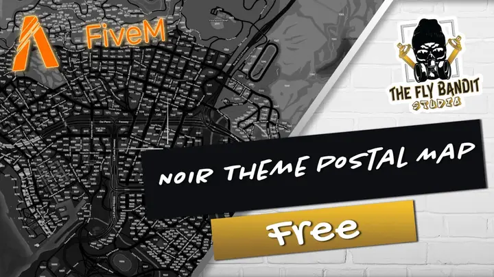Preview of [FREE][MINIMAP] Noir (Black& White) Theme Postal Map