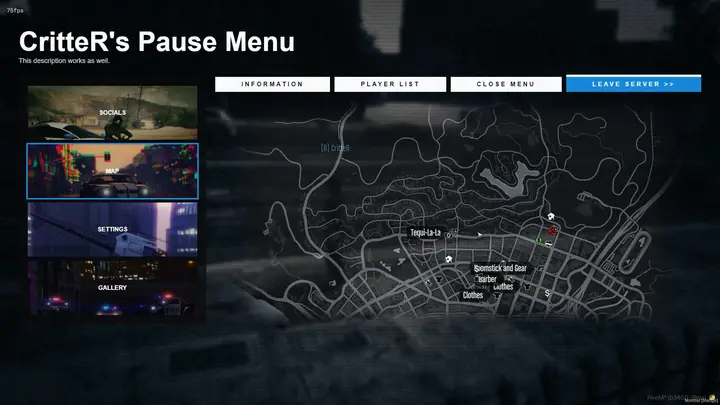 Preview of [FREE] CritteR's Vanilla-like NUI Pause Menu
