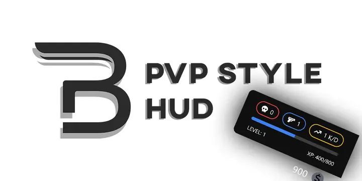Preview of [ESX] Boost's PVP style HUD with level,xp,kd and more!