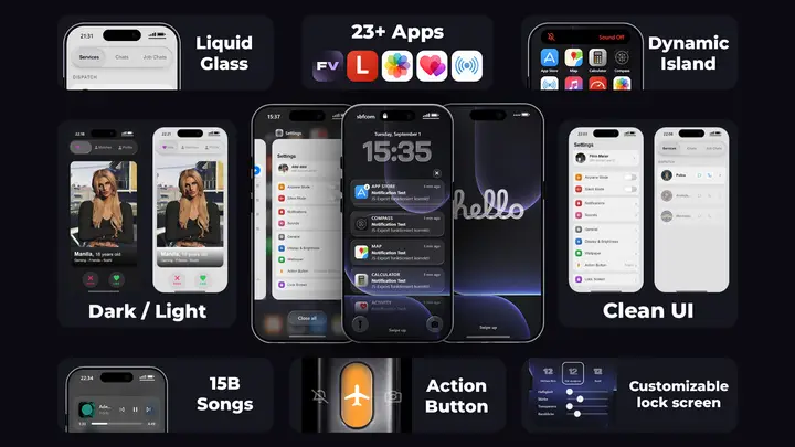 Preview of Liquid Glass Phone *FREE /7d