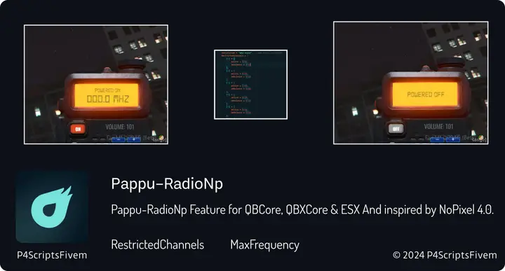 Preview of [Free][Qbcore/Qbox/ESX] Pappu-RadioNp