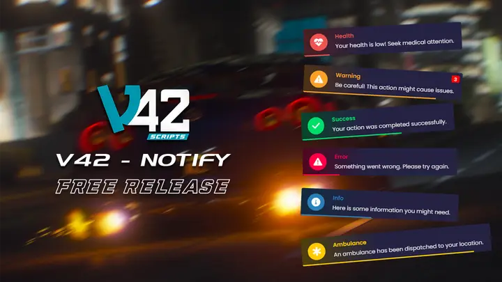 Preview of [FREE] [QB/ESX] v42-notify