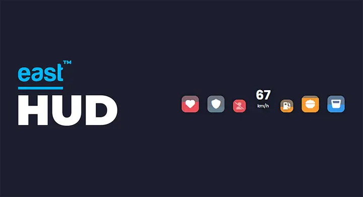 Preview of [FREE] [QB][ESX] 📺 east - HUD (player status & speedometer)