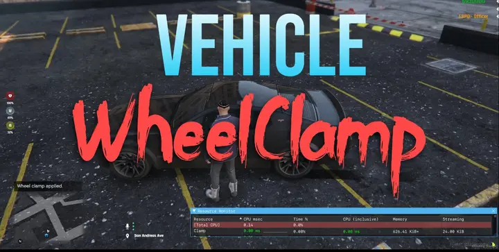Preview of [Release] Wheel Clamp Script - Immobilize Vehicles with Ease!