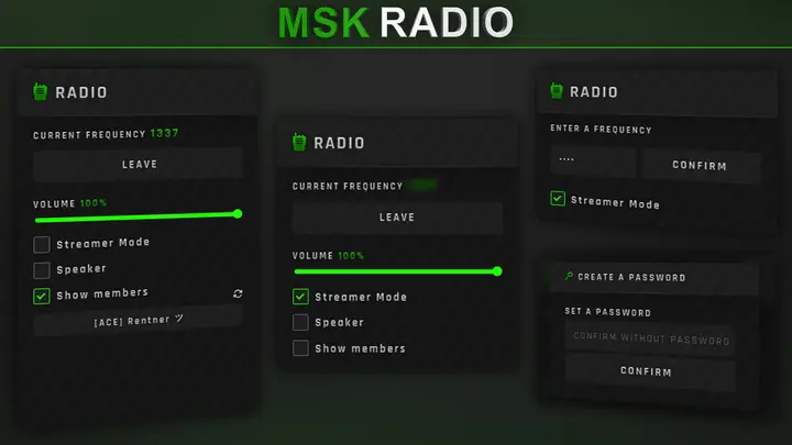 Preview of [ESX/QBCore] MSK Radio