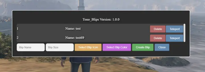 Preview of [Release] [Free] Tono_Blips (Create a Blips From In game. )
