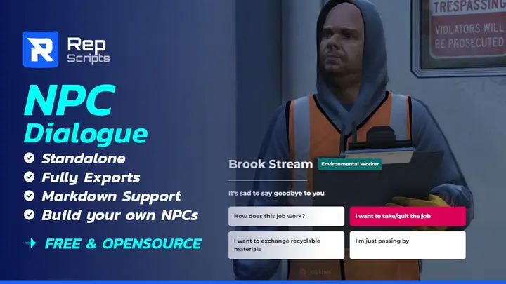 Preview of [FREE] Advanced NPC Dialogue System