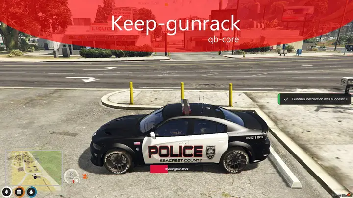 Preview of [QBCore] [Free] police gun rack system