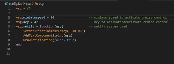 Preview of [Free]VSG Cruise Control