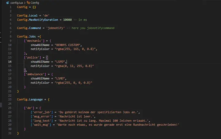 Preview of [FREE] [ESX] GMD_JobNotifys [CUSTOM NUI] [EASY to Use]