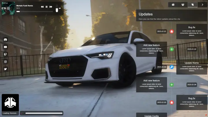 Preview of 🚀 w_loading V3 - The Ultimate FiveM Loading Screen