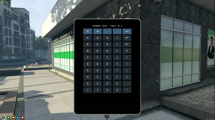 Preview of [FREE][QBCore][ESX] ATM Hacking with new Minigame