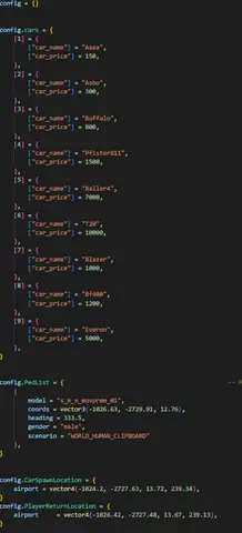 Preview of [FREE] [ESX/QBCore] ZM Rent A Car Script | FiveM Ren A Car Script