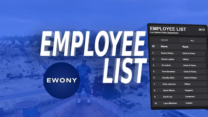 Preview of [FREE][QBX/QB/ESX] Employee List