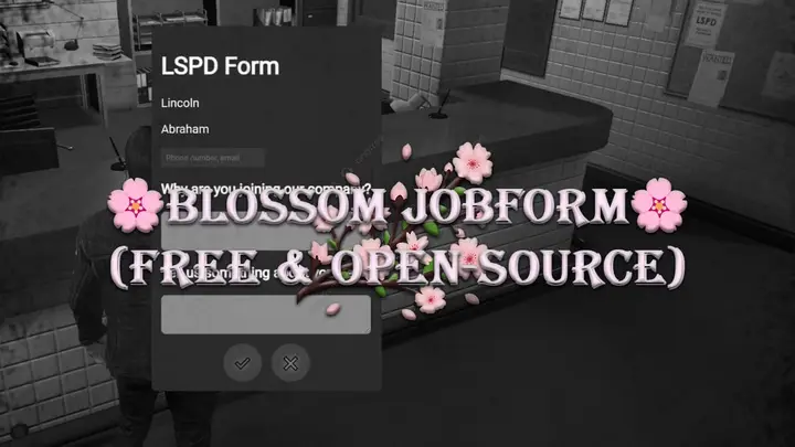 Preview of [FREE] [ESX/QB] Blossom Jobform