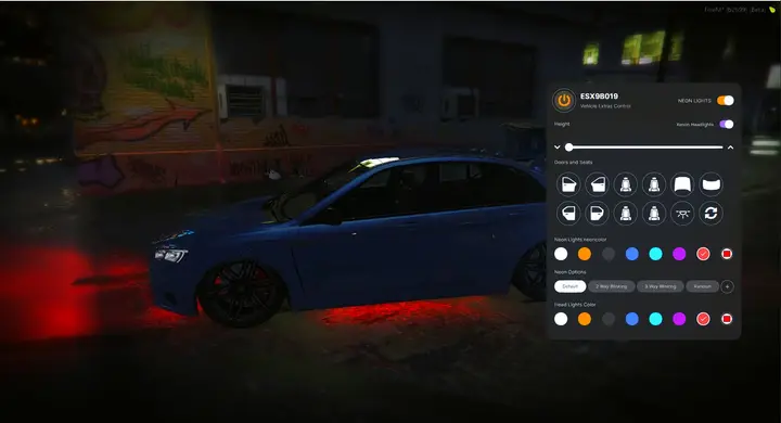 Preview of 📱 renzu_controller - Simple Vehicle Controller | Control Neon, Headlights Colors, Doors