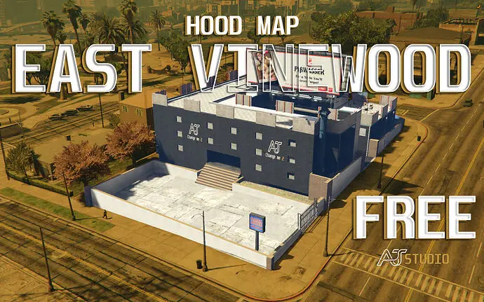 Preview of [FREE] [MAP] East Vinewood Hood Map GTA 5 FiveM + interiors