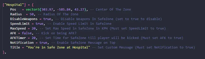Preview of [OUTDATED] [ESX/QBCORE/OXCORE] Advanced Safe Zones (mt-safezones)