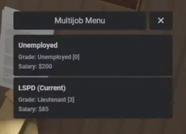 Preview of [FREE] MultiJob And Boss Menu [ESX/QB/QBX]