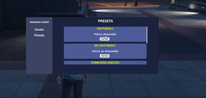 Preview of Announce creator [esx] [qbcore]