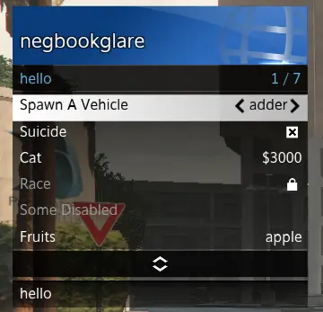 Preview of [Free][Libs]A simple scaleform menu