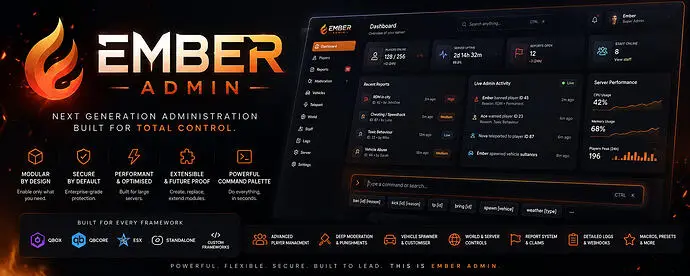 Preview of [FREE] Ember Admin - Fully Modular Admin Menu