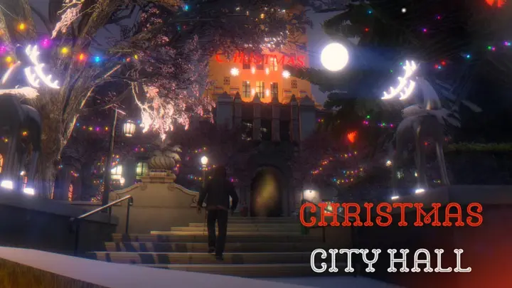 Preview of [FREE] Christmas City Hall Exterior