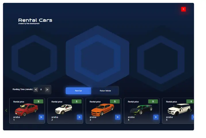 Preview of [qb framework & open source ] fi̇vem car rental scri̇pt | flow-rent